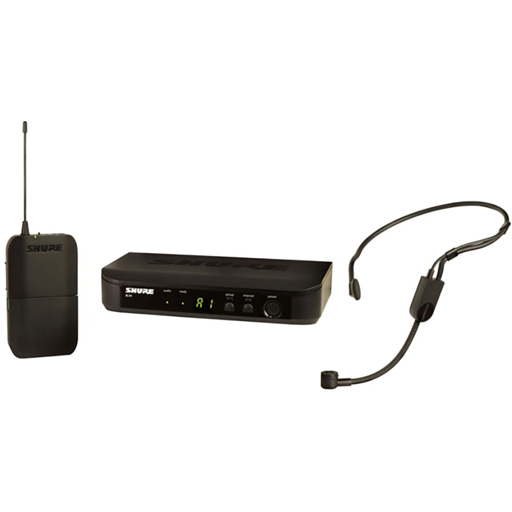 SHURE Vocal System with BLX4 Wireless Receiver and Beltpack With PG31 Headset Microphone