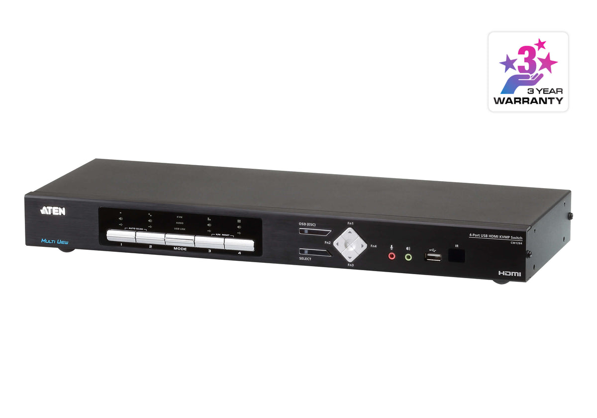 4-PORT HDMI QUAD-IN-ONE KVMP