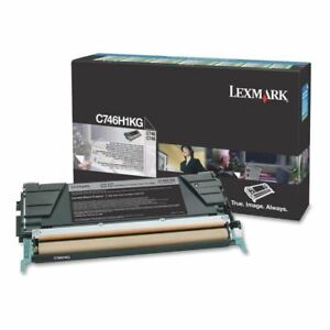 LEXMARK C746H1KG BLACK RETURN PROGRAM TONER CARTRIDGE FOR USE IN C/X746,748 ESTI