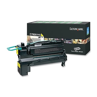 LEXMARK C792X1YG YELLOW RETURN PROGRAM PRINT CARTRIDGE FOR USE IN C/X792 ESTIMAT