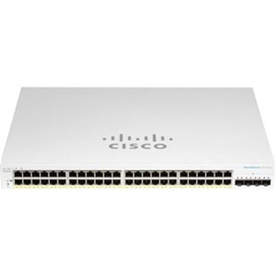 Cisco CBS220 Smart 48-port GE, Full PoE, 4x10G SFP+