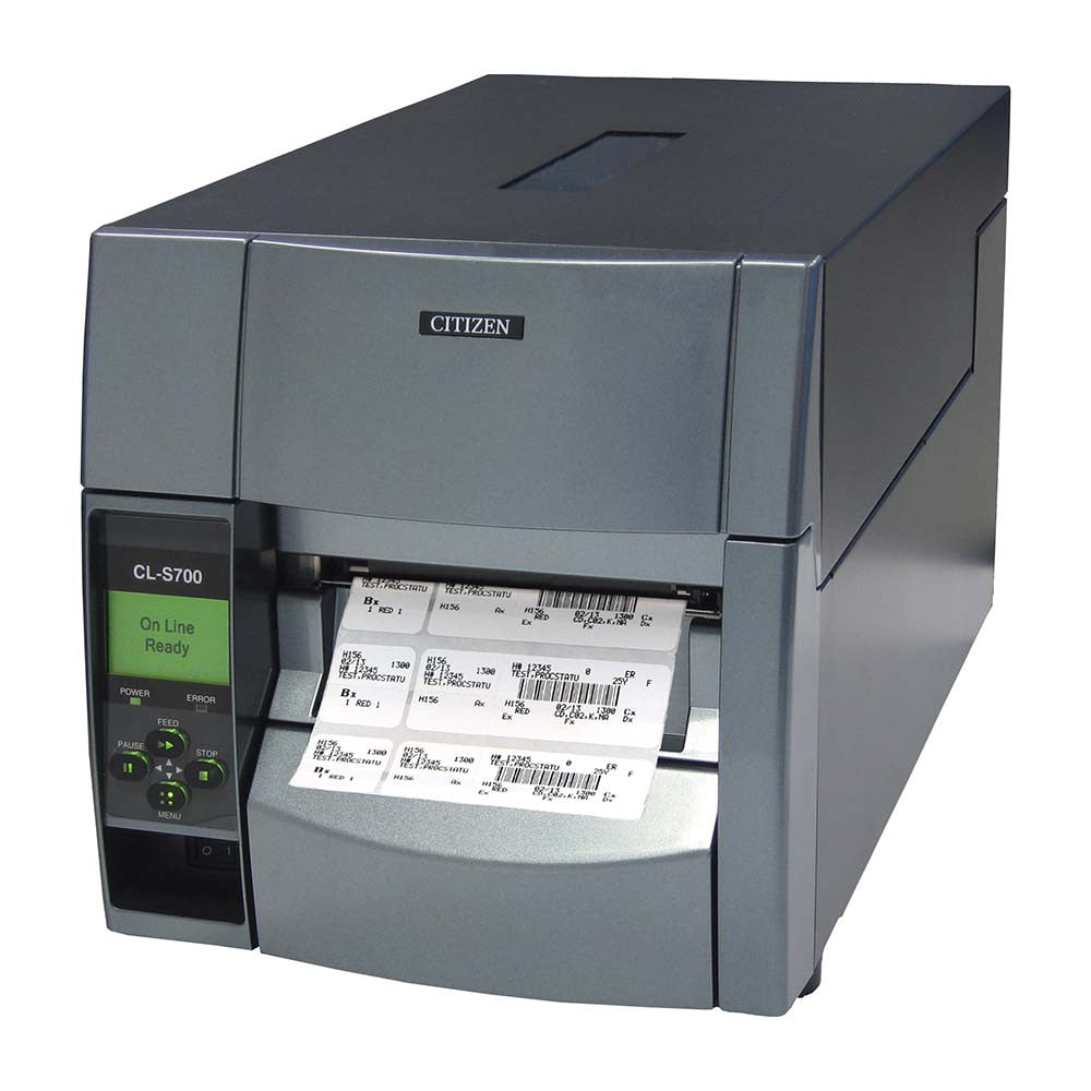 Citizen CL-S700 TypeII, DT/TT, 203DPI, w/Premium LAN & Peeler, Gray