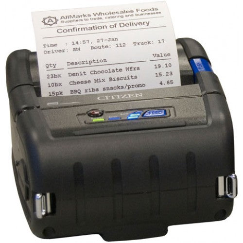 Citizen Mobile Ptr, CMP-30 Type II - SER & USB, std & iOS BT, ESC/POS* & CPCL*