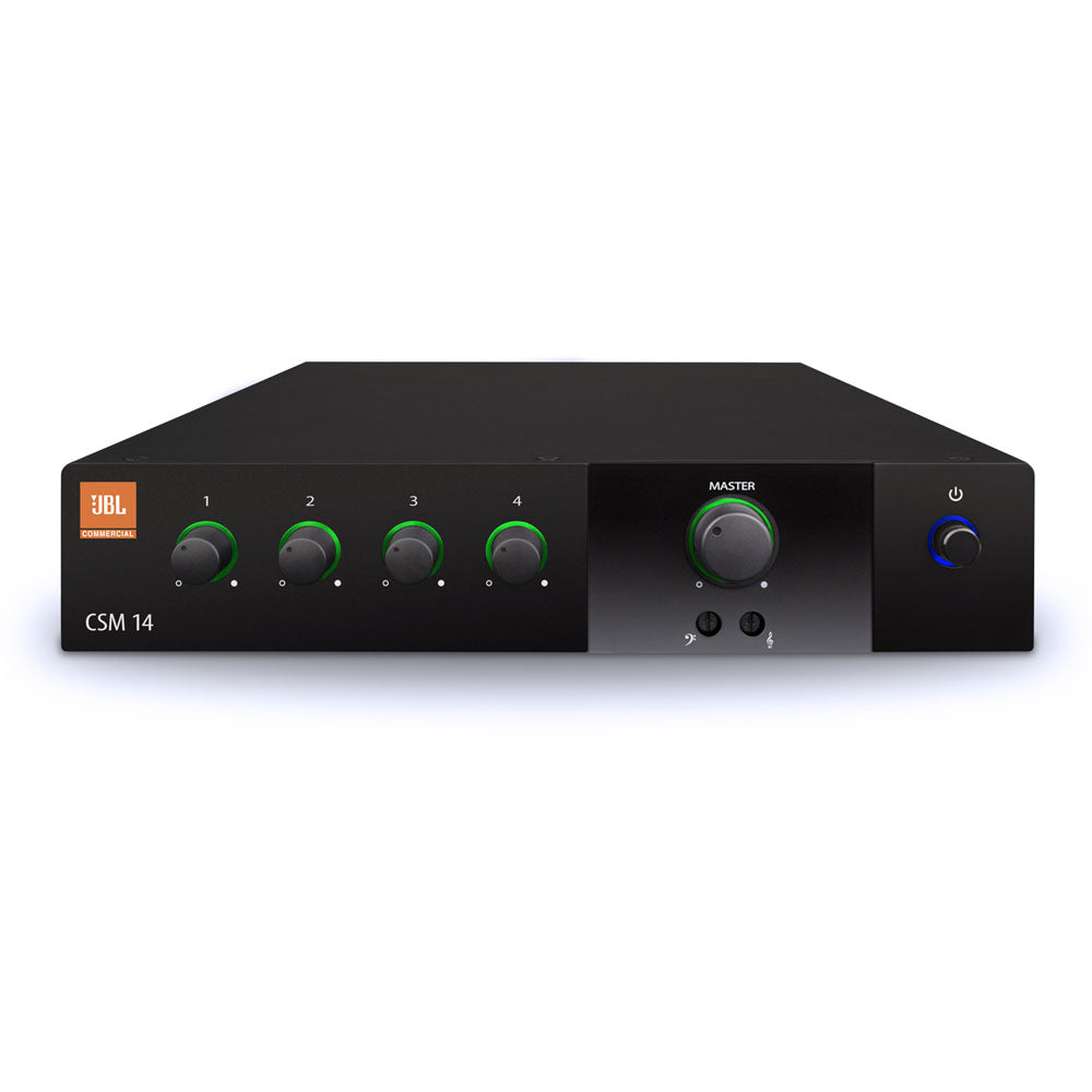 4 Input - 1 Output Mixer Fanless 1U Half-Rack Mounting Kit Included