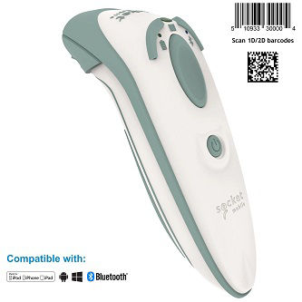 SOCKET DURASCAN D755 PROFESSIONAL BARCODE READER FOR HEALTH CARE WHIT