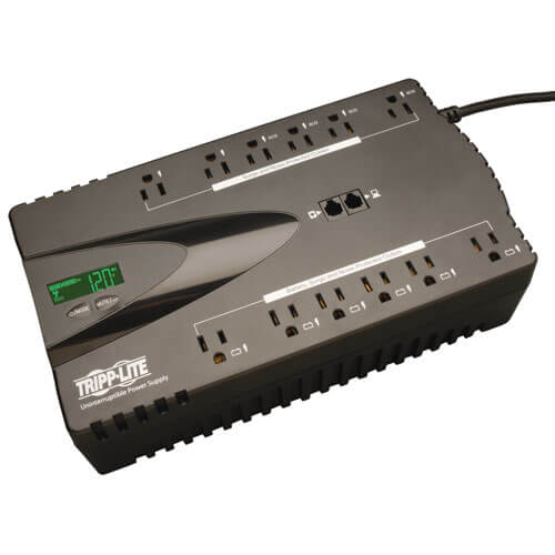 EATON TRIPP LITE SERIES 850VA 425W STANDBY UPS - 12 NEMA 5-15R OUTLETS, 120V, 50