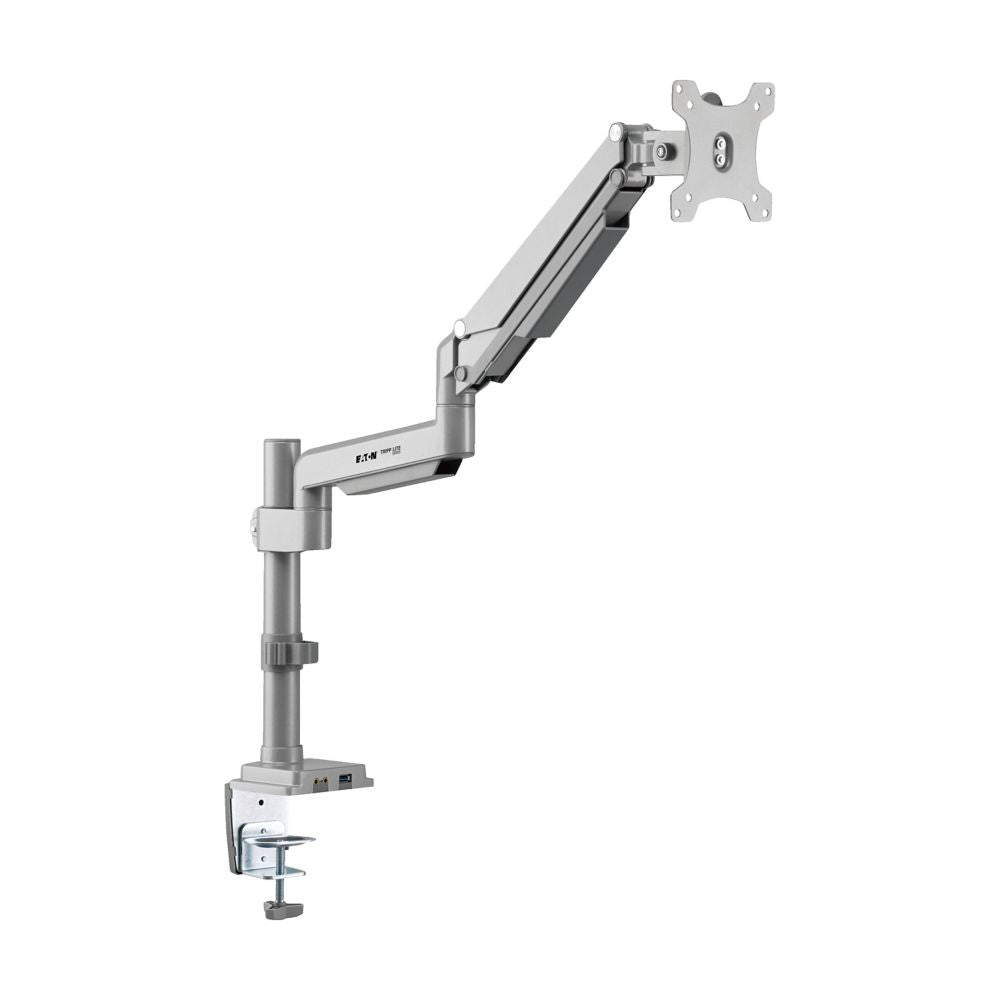 EATON DISPLAY MONITOR TV DESK MOUNT FLEX ARM CLAMP USB AUDIO 17 32