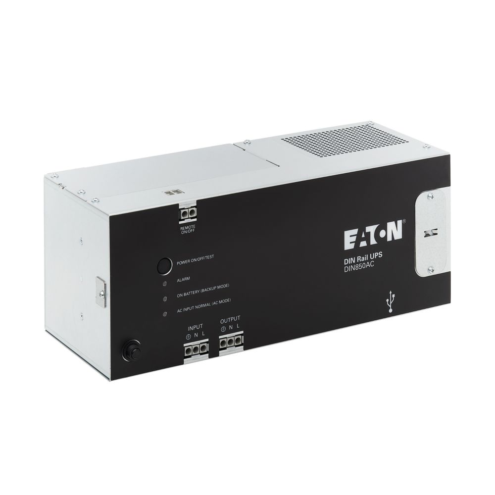 EATON 850VA 510W 120V AC DIN RAIL INDUSTRIAL UPS - HARDWIRE INPUT/OUTPUT