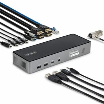 StarTech TRIPLE-MONITOR DOCKING STATION 4K 60HZ HDMI/DISPLAYPORT TAA