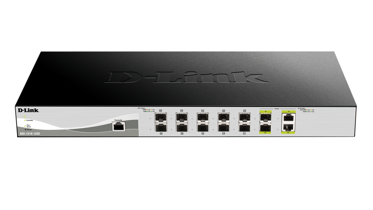 D 12-PORT 10G SFP+ WEB SMART SWITCH INCLUDING 10 10G SFP+ PORTS AND 2 10GBASE-T/SF