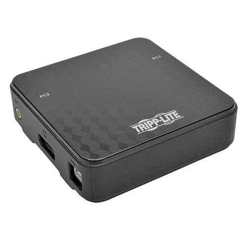EATON TRIPP LITE SERIES 2-PORT DISPLAYPORT KVM SWITCH 4K 60 HZ WITH AUDIO, CABLE