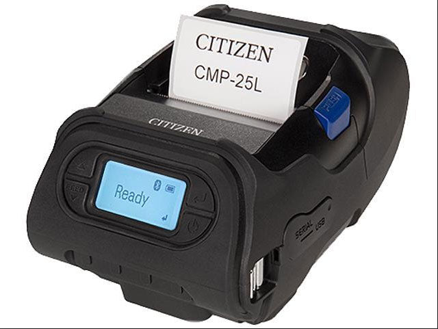 CITIZEN MOBILE PTR, CMP-25L MOBILE PRINTER, USB, WI-FI, ZPL