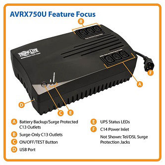 UPS 750VA 450W Intl Line-Inter