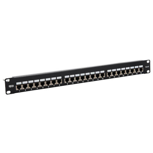 CAT5E/CAT6 PATCH PANEL 24-PORT