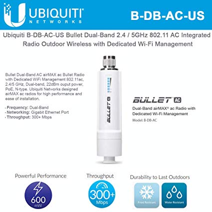 UBIQUITI BULLET, DUAL-BAND, AC