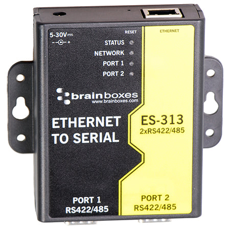 BRAINBOXES 2PORT RS422/485 ETHERNET TO SERIAL DEVICE SERVER 1 MEGABAUD