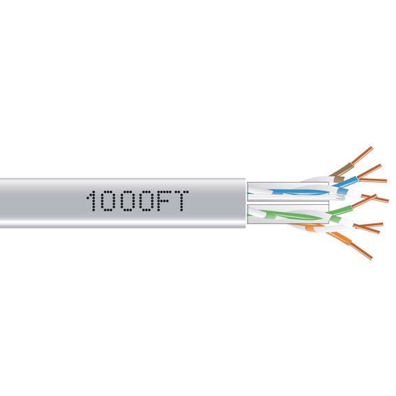 BLACK GIGATRUE CAT6, 550-MHZ SOLID BULK CABLE (UTP) IS DESIGNED FOR USE IN HIGH-PERFOR
