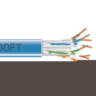 BLACK GIGATRUE CAT6, 550-MHZ SOLID BULK CABLE (UTP) IS DESIGNED FOR USE IN HIGH-PERFOR