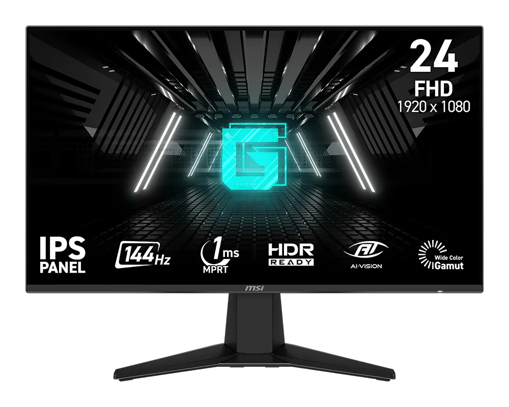 MSI G242L E14 - G242LE14 - Gaming Monitor - 23.8" IPS FHD 144Hz FreeSync Display - HDMI - DisplayPort | SKU MSI-G242LE