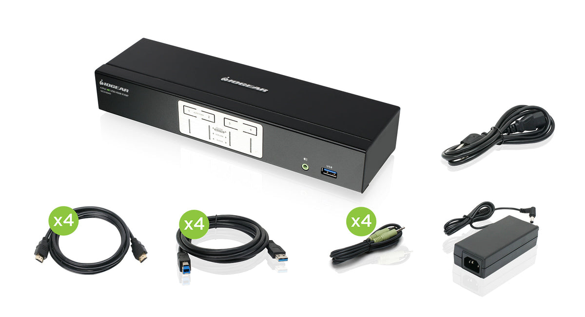 IOGEAR 2-PORT 4K KVM WITH HDMI CONNECTION TAA COMPLIANT