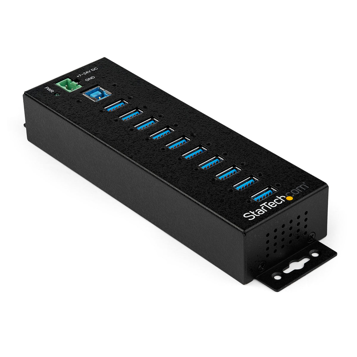 StarTech 10 PORT USB 3.0 HUB METAL TAA INDUSTRIAL MOUNTABLE HEAVY DUTY
