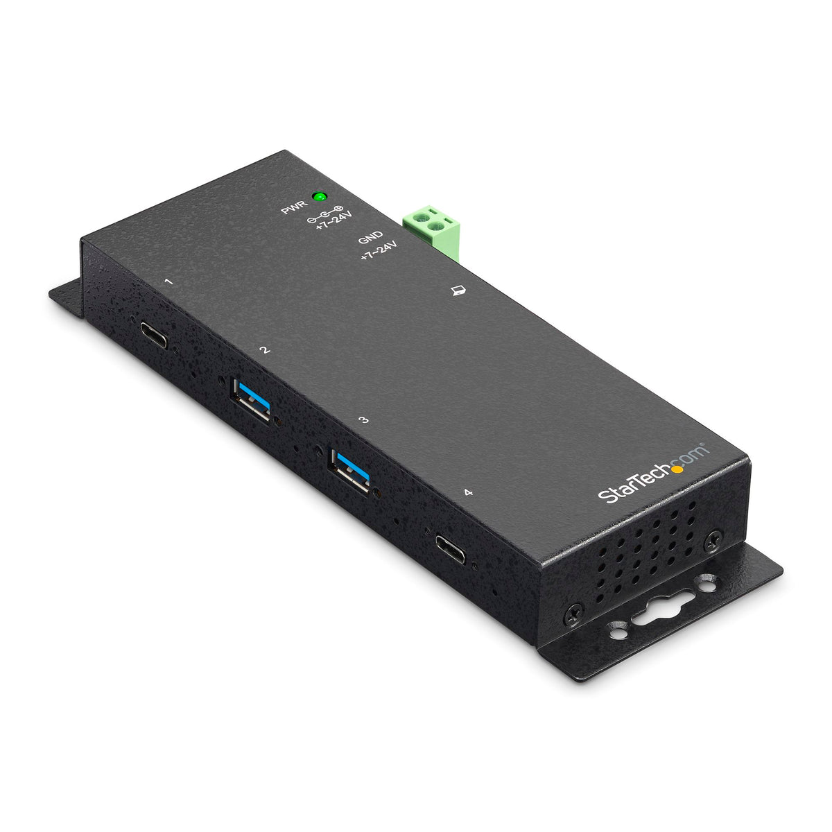 StarTech 4 PORT USB C HUB 10GBPS METAL INDUSTRIAL MOUNTABLE USB 3.1
