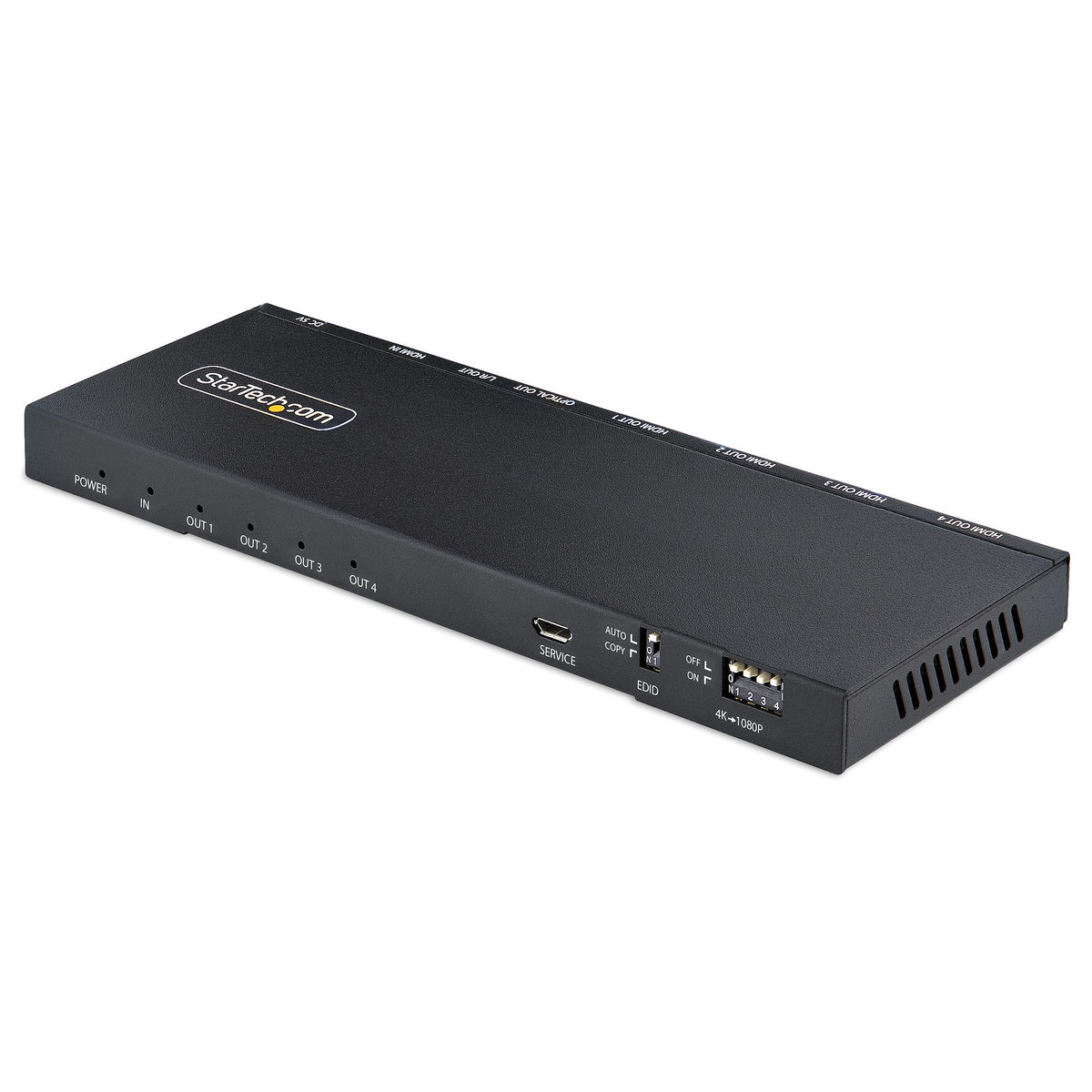 StarTech 4 PORT HDMI SPLITTER 4K 1 IN 4 OUT UHD SIGNAL VIDEO SPLITTER