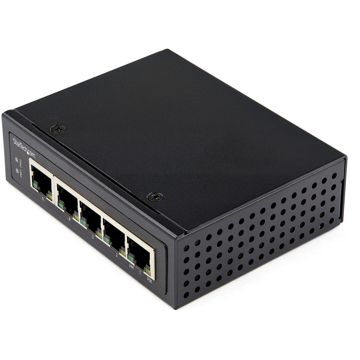StarTech 5 PORT GIGABIT ETHERNET SWITCH POE UNMANAGED INDUSTRIAL RUGGED