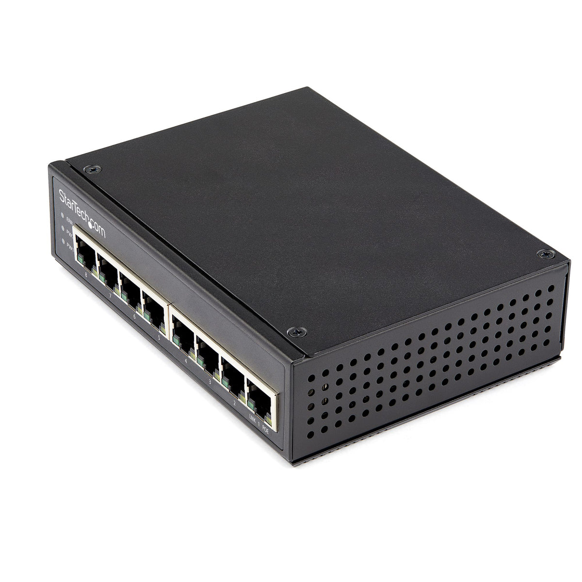 StarTech 8 PORT GIGABIT ETHERNET SWITCH POE UNMANAGED INDUSTRIAL RUGGED
