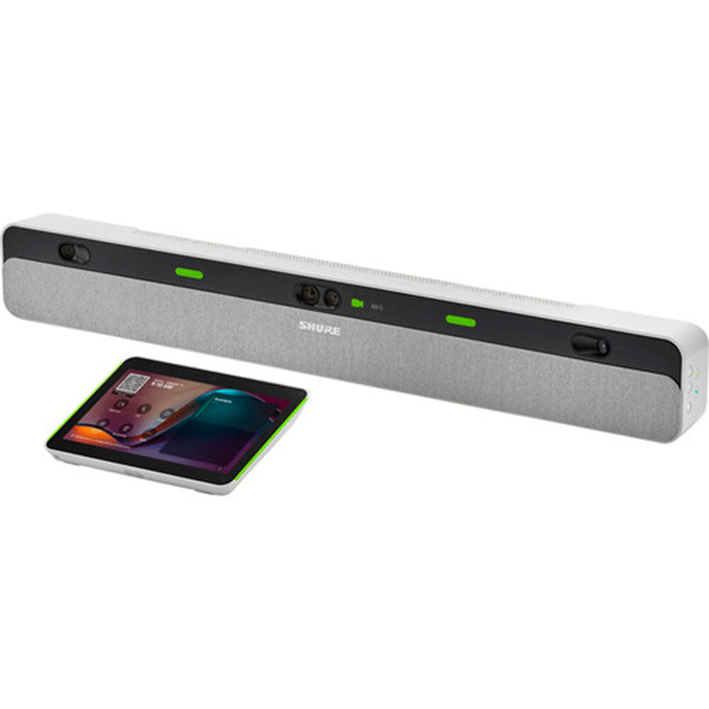SHURE IMXBP ALL-IN-ONE VIDEO BAR AND IMXTP10 TOUCH PANEL KIT, WHITE INTELLIMIX BAR PRO