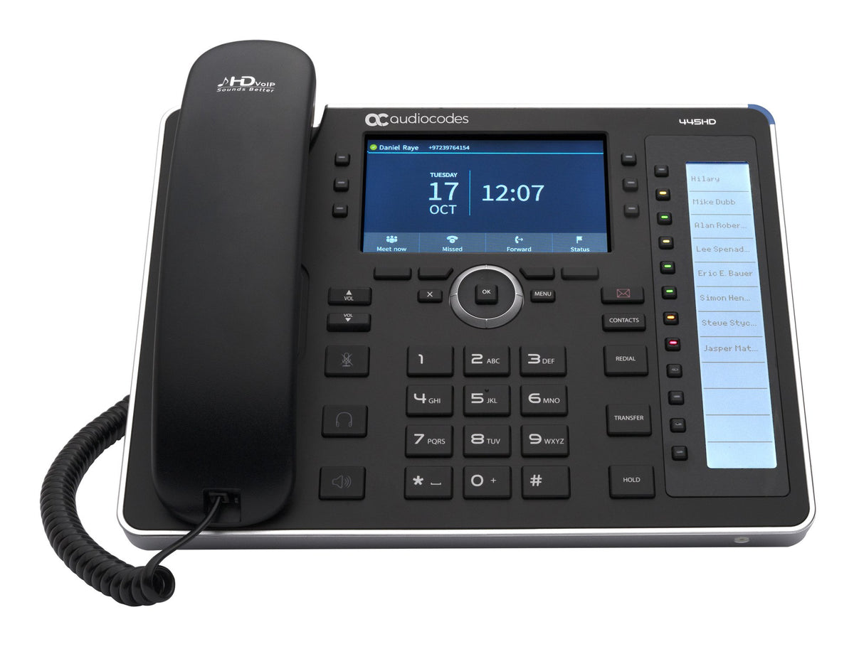 AudioCodes 445HD IP-Phone PoE GbE black