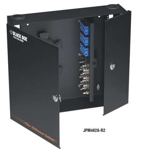BLACK WALLMOUNT FIBER ENCLOSURE NON-LOCKING - 4-SLOT