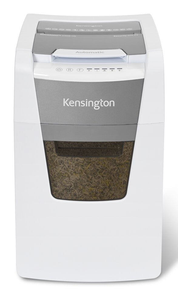KENSINGTON OFFICEASSIST AUTO FEED SHREDDER A1500-HS ANTI-JAM MICRO CUT