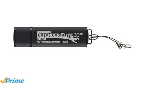 KANGURU DEFENDER ELITE30 SECURE FLASH DRIVE W/PHYSICAL WRITE PROTECT SWITCH-32G-