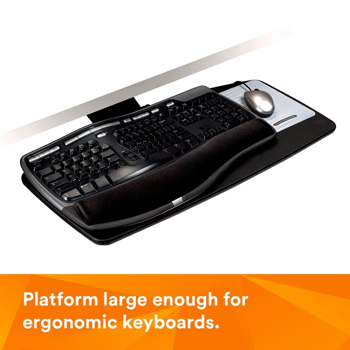 3M ADJUSTABLE KEYBOARD PLATFORM W/GEL WRIST REST MOUSE PLATFORM