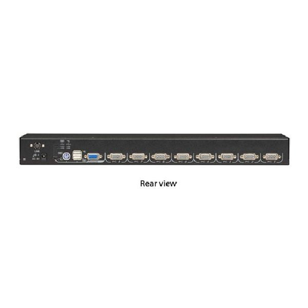 BLACK KVM SWITCH FOR PS/2 OR USB SERVERS AND PS/2 OR USB CONSOLES - 8-PORT