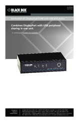 BLACK DESKTOP KVM SWITCH - DISPLAYPORT WITH USB AND AUDIO - 2-PORT