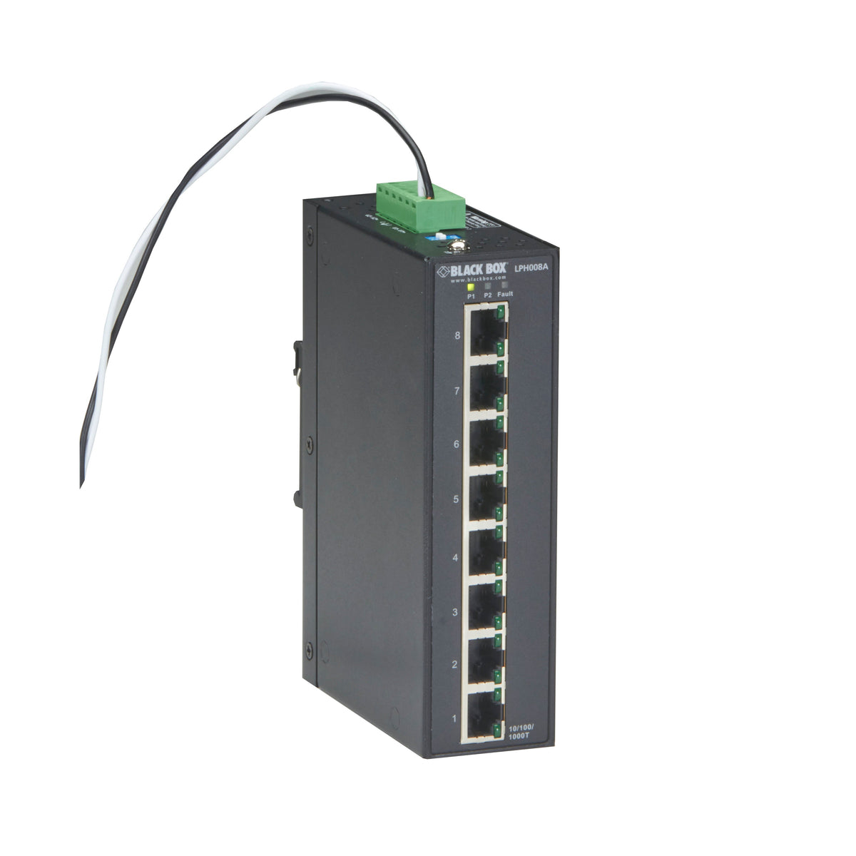 BLACK BOX LPH008A-R2 SWITCH - GIGABIT ETHERNET (1000-MBPS) EXTREME TEMPERATURE P