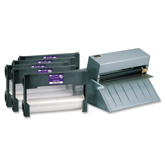 3M SCOTCH LAMINATING DISPENSER W/ CARTRIDGE AND 5 DL CATRIDGES