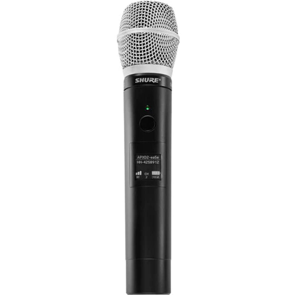 SHURE HANDHELD TRANSMITTER WITH INTERCHANGEABLE MIC CARTRIDGE: SM86 (CONDENSER, CARDIO