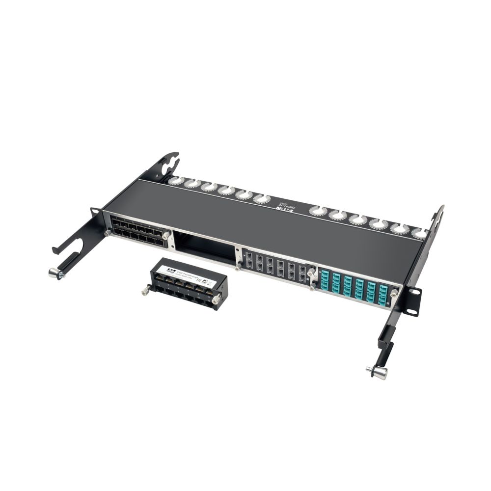 EATON HIGH DENSITY CAT5E / CAT6 PASS-THROUGH CASSETTE 12 RJ45