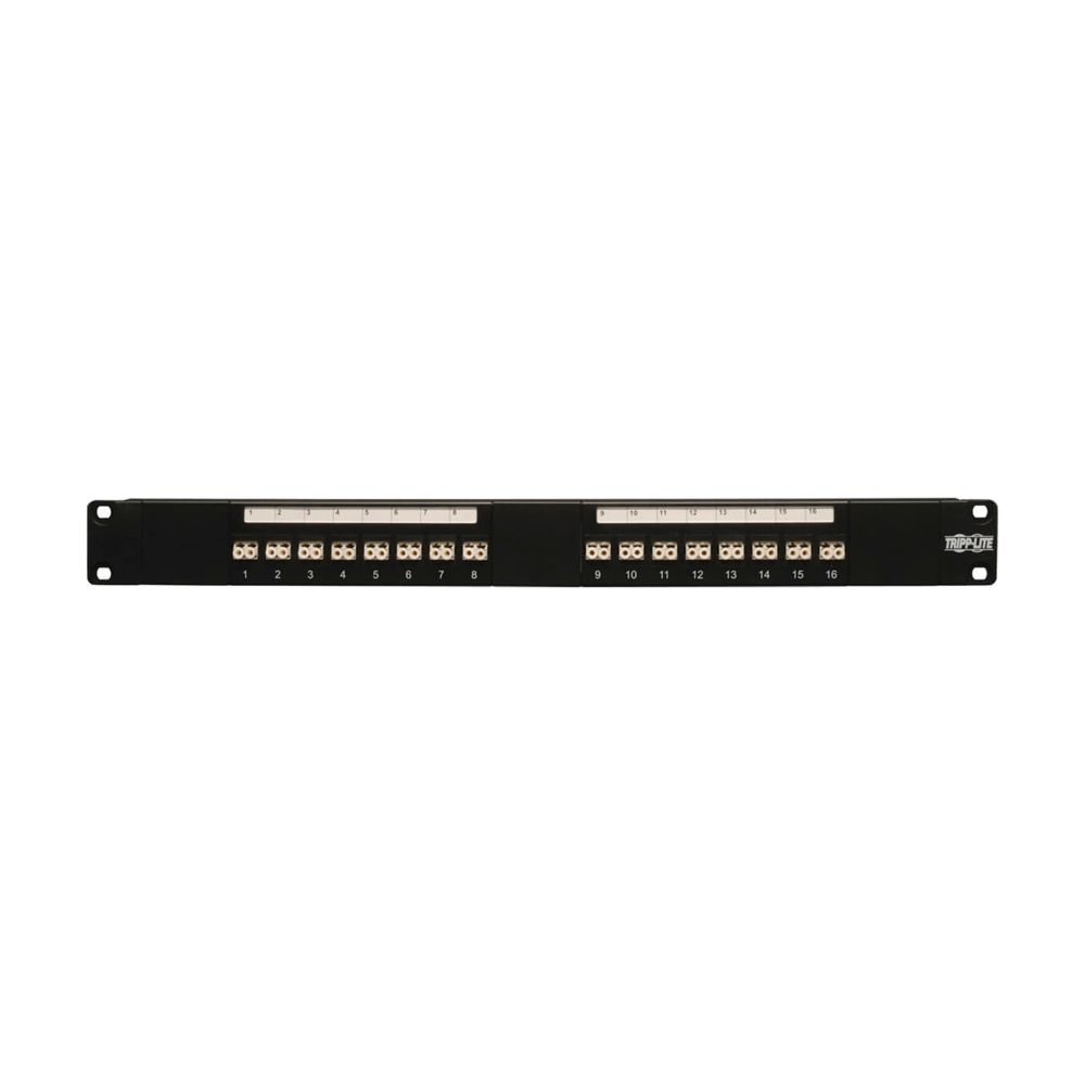 EATON TRIPP LITE SERIES 16-PORT FIBER PATCH PANEL, 1U (LC/LC), MULTIMODE OR SING