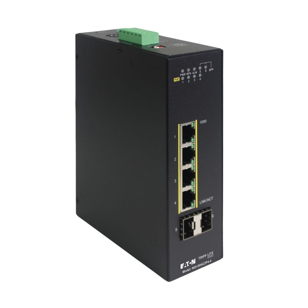 EATON TRIPP LITE SERIES 4-PORT LITE MANAGED INDUSTRIAL GIGABIT ETHERNET SWITCH 10/100/