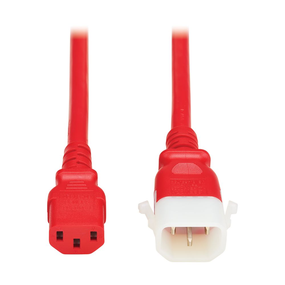 EATON PDU POWER CORDS C13 P-LOCK C14 HEAVY-DUTY 15A 250V 4FT RED 6 PACK