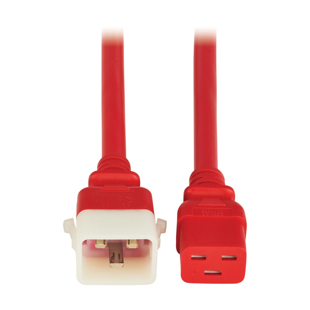 EATON PDU POWER CORDS C19 P-LOCK C20 HEAVY-DUTY 20A 12 AWG 6FT RED 6PACK