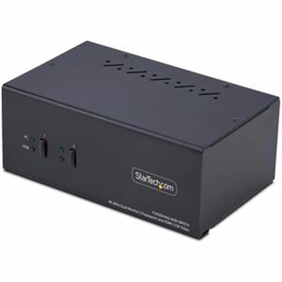 StarTech 2-PORT DUAL-MONITOR KVM SWITCH DISPLAYPORT + HDMI 4K 60HZ