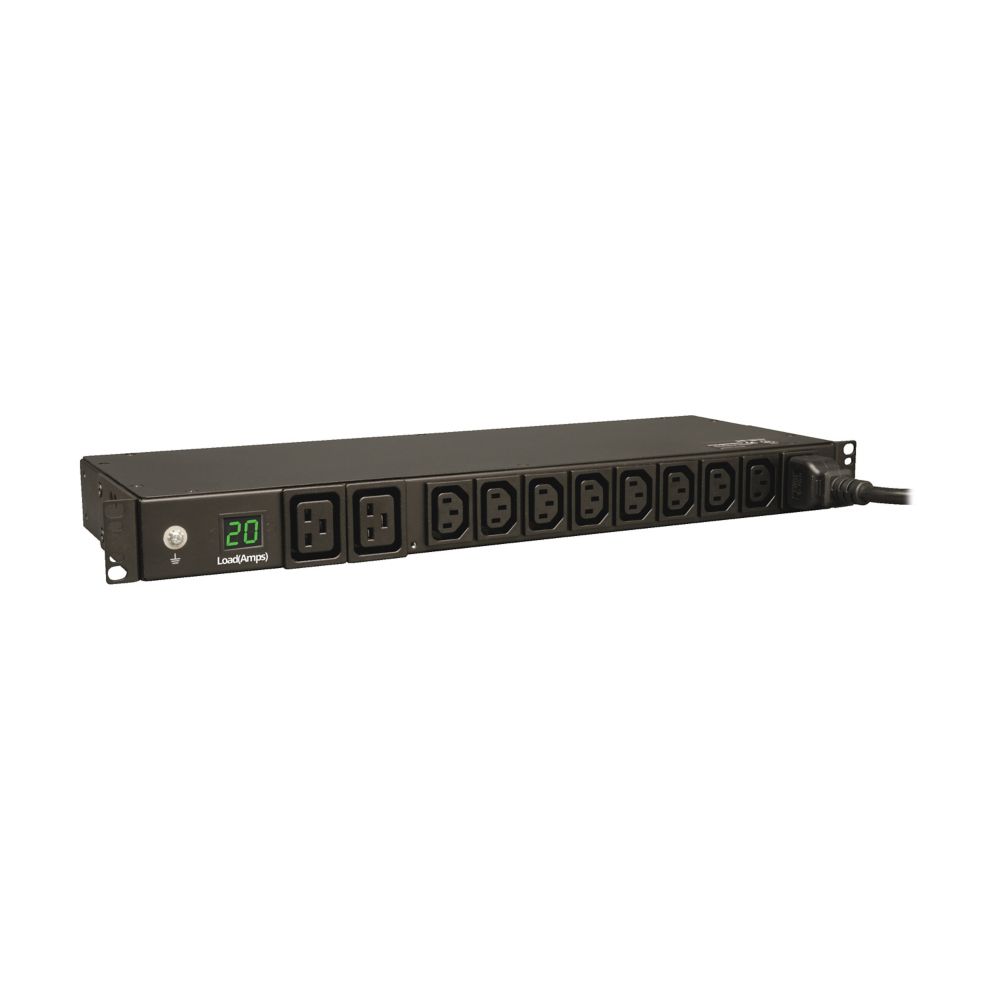EATON PDU METERED 3.8KW 200-240V 20A 8 C13 2 C19 C20/L6-20P 12FT CORD 1U
