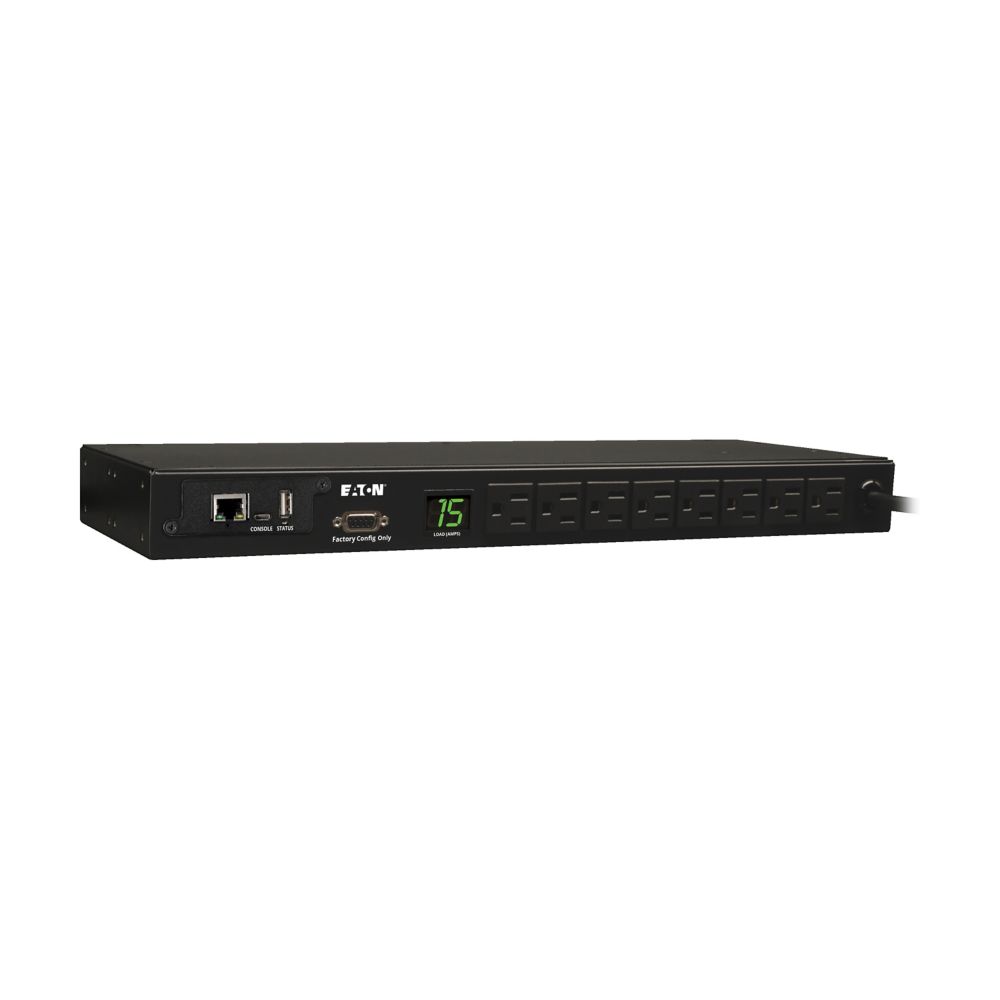 EATON 1.4KW SINGLE-PHASE MONITORED PDU WITH LX PLATFORM INTERFACE, 120V OUTLETS
