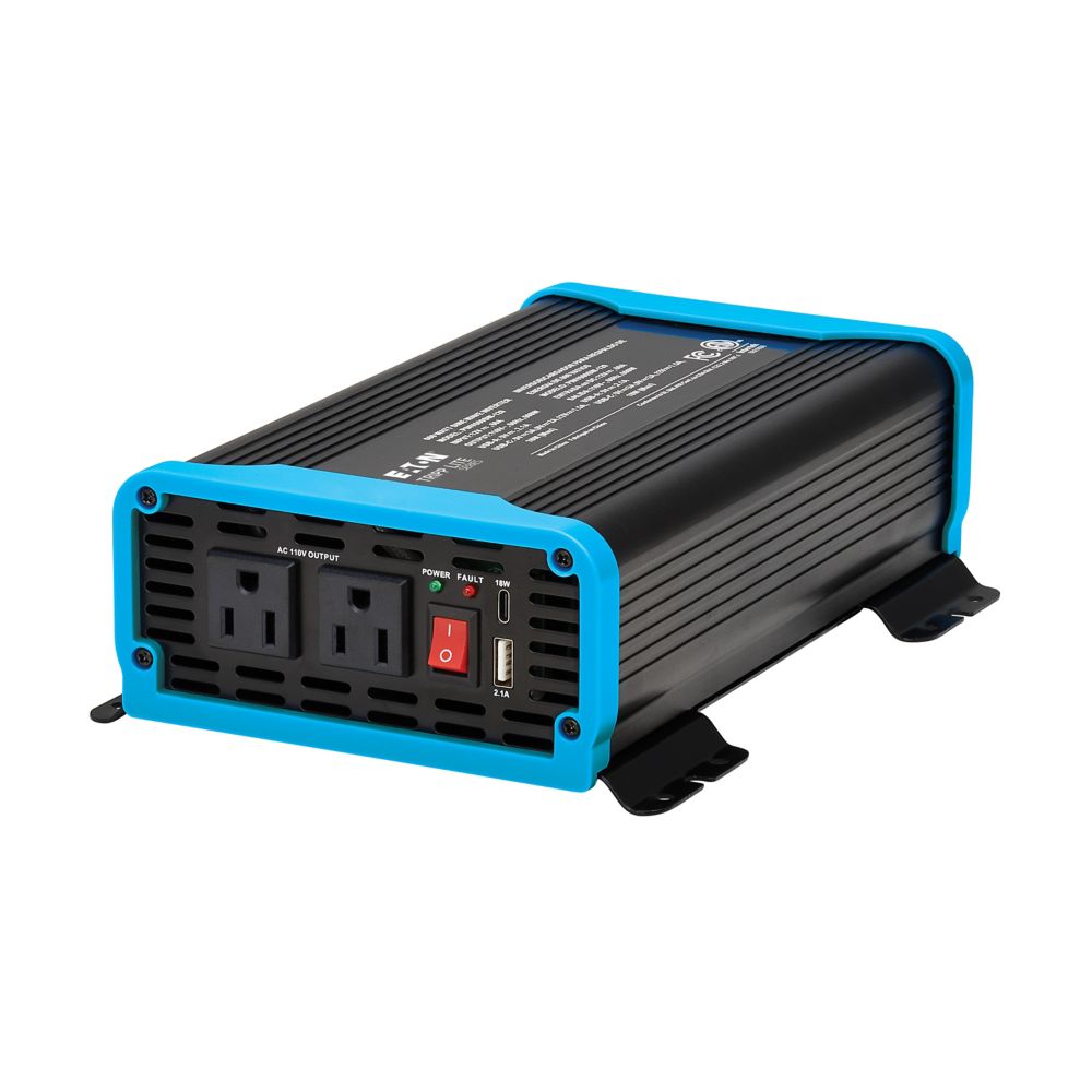 EATON COMPACT POWER INVERTER 600W 2X OUTLET USB CHARGING PURE SINE WAVE