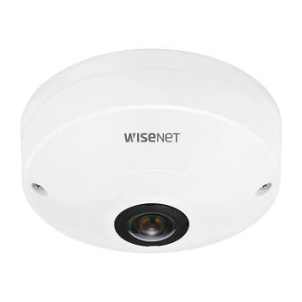 HANWHA WISENET Q SERIES NETWORK INDOOR FISHEYE DOME CAMERA, 6MP CMOS SENSOR, MAX RESOLU